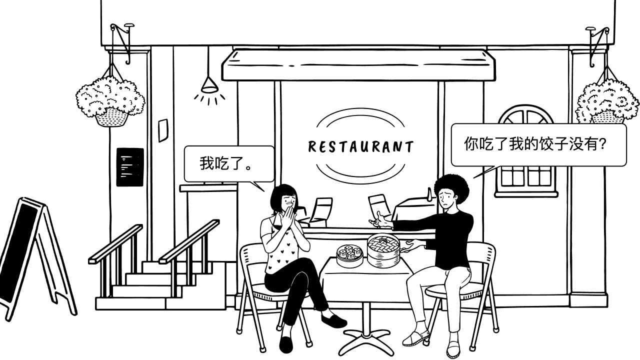 Aspectual particle 了